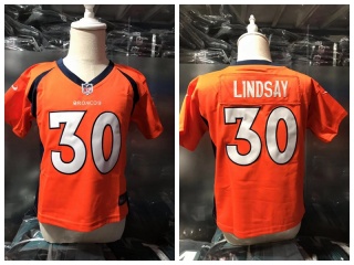 Denver Broncos #30 Phillip Lindsay Toddler Jersey Orange