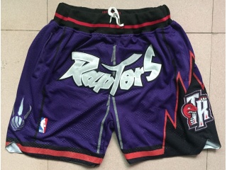 Toronto Raptors Throwback Shorts Purple