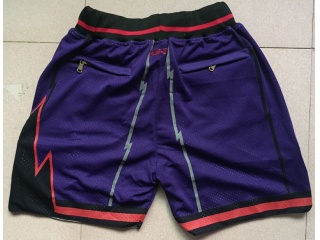 Toronto Raptors Throwback Shorts Purple