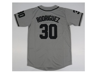 #30 The Sandlot Legends Benny 'The Jet' Rodriguez Gray Baseball Jersey