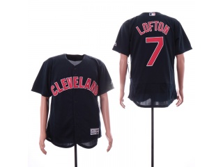 Cleveland Indians 7 Kenny Lofton 2019 Flexbase Baseball Jersey Navy Blue