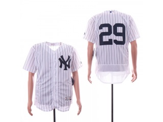 New York Yankees 29 Todd Frazier Cool Base Jersey White No Name