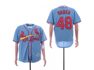 St. Louis Cardinals 48 Harrison Bader Cool Base Jersey Blue