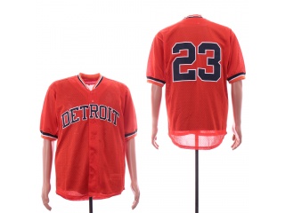 Detroit Tigers 23 Kirk Gibson Throwback Baseball Jersey Orange