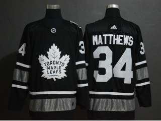 Adidas Toronto Maple Leafs 34 Auston Matthews 2019 All Star Hockey Jersey Black