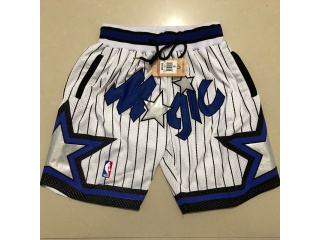 Orlando Magic Throwback Basketball Shorts White