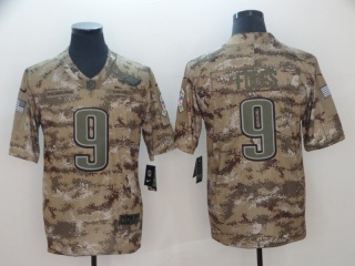 Philadelphia Eagles #9 Nick Foles Salute to Service Limited Jersey Camo