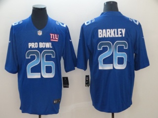 2019 Pro Bowl New York Giants 26 Saquon Barkley Vapor Limited Jersey Blue