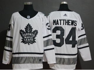 Adidas Toronto Maple Leafs 34 Auston Matthews 2019 All Star Jersey White