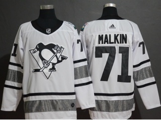 Adidas Pittsburgh Penguins 71 Evgeni Malkin 2019 All Star Hockey Jersey White
