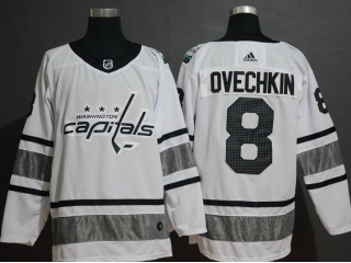 Adidas Washington Capitals 8 Alexander Ovechkin 2019 All Star Hockey Jersey White