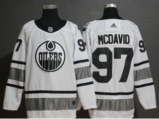 Adidas Edmonton Oilers 97 Connor McDavid 2019 All Star Hockey Jersey White