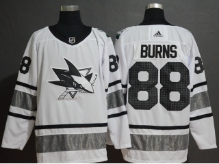 Adidas San Jose Sharks 88 Brent Burns 2019 All Star Hockey Jersey White