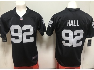 Oakland Raiders #92 P.J. Hall Men's Vapor Untouchable Limited Jersey Black