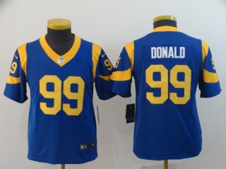 Youth Los Angeles Rams 99 Aaron Donald Light Blue Vapor Limited Jersey