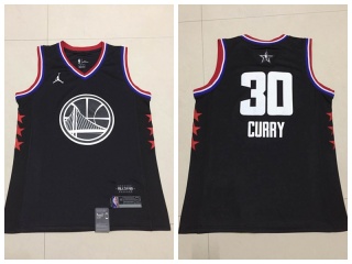 Golden State Warriors 30 Stephen Curry 2019 All Star Jersey Black