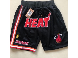 Miami Heat Throwback Basketball Shorts Black