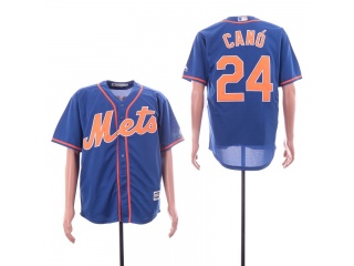 New York Mets 24 Robinson Cano Cool Base Jersey Blue