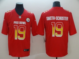 2019 Pro Bowl Pittsburgh Steelers 19 JuJu Smith-Schuster Red Vapor Limited Jersey