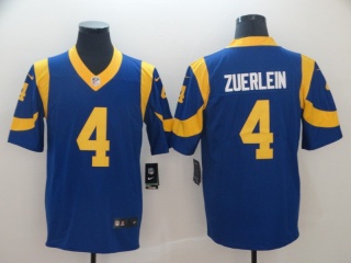 Los Angeles Rams #4 Greg Zurelein Men's Vapor Untouchable Limited Jersey Light Blue