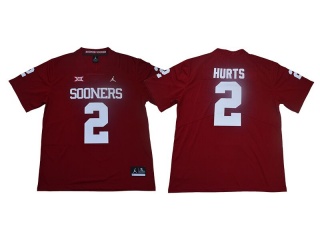 Oklahoma Sooners #2 Jalen Hurts Limited Jersey Red