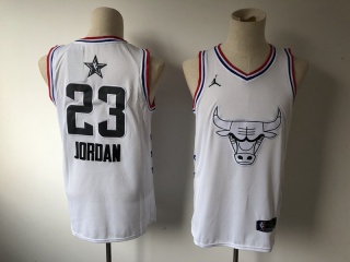 Chicago Bulls 23 Michael Jordan 2019 All Star Basketball Jersey White