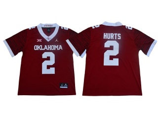 Oklahoma Sooners #2 Jalen Hurts New Style Limited Jersey Red