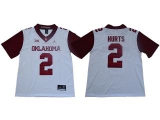 Oklahoma Sooners #2 Jalen Hurts New Style Limited Jersey White