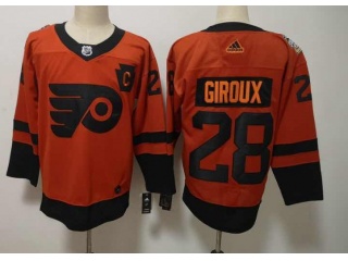 Adidas Philadelphia Flyers #28 Claude Giroux Staduim Hockey Jersey Orange