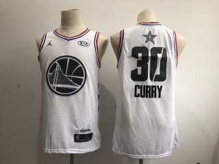 Golden State Warriors 30 Stephen Curry 2019 All Star Jersey White