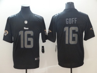 Los Angeles Rams #16 Jared Goff Impact Men's Vapor Untouchable Limited Jersey Black
