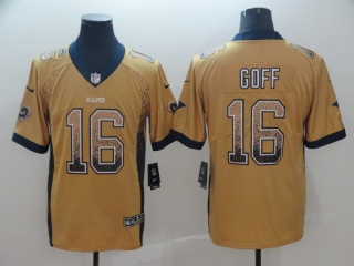 Los Angeles Rams #16 Jared Goff Drifit Fashion Vapor Untouchable Limited Jersey Yellow