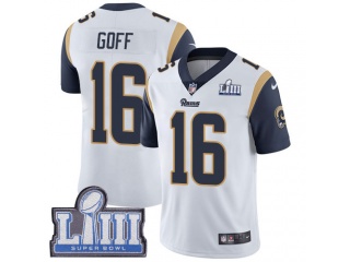 Los Angeles Rams #16 Jared Goff Super Bowl LIII Vapor Limited Jersey White