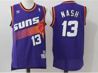 Phoenix Suns 13 Steve Nash Throwback Basketball Jersey Purple