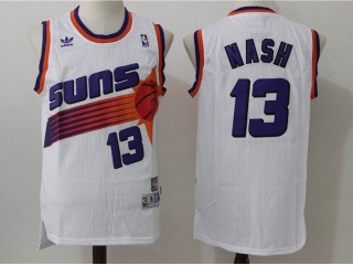 Phoenix Suns 13 Steve Nash Throwback Basketball Jersey White