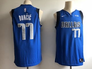 Nike Dallas Mavericks 77 Luka Doncic Jersey Light Blue Swingman