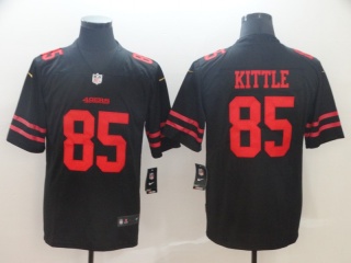 San Francisco 49ers 85 George Kittle Vapor Limited Jersey Black
