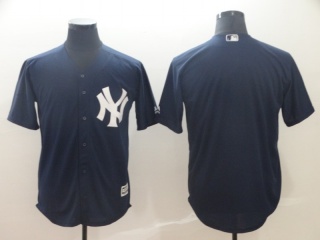 New York Yankees Blank Cool Base Jerseys Navy Blue