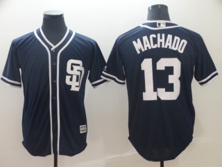 San Diego Padres #13 Manny Machado Cool Base Jersey Blue