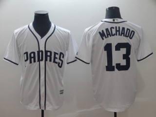 San Diego Padres #13 Manny Machado Cool Base Jersey White