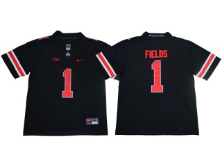 Ohio State Buckeyes #1 Justin Fields Limited Jersey Black