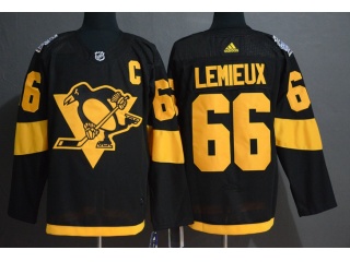 Adidas Pittsburgh Penguins #66 Mario Lemieux 2019 Stadium Series Jersey Black