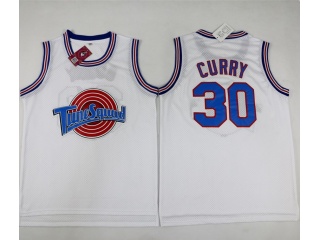 Space Jam Tune Squad 30 Stephen Curry Basketball Jersey White
