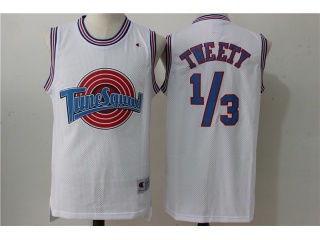 Space Jam Tune Squad 1/3 TWEETY Basketball Jersey White