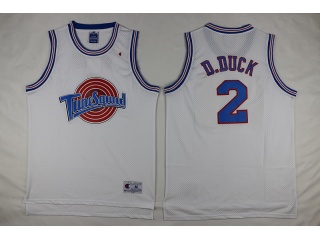 Space Jam Tune Squad 2 D.DUCK Basketball Jersey White