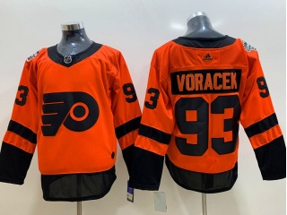 Adidas Philadelphia Flyers #93 Jakub Voracek Staduim Hockey Jersey Orange