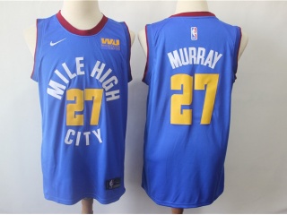 Nike Denver Nuggets 27 Jamal Murray Basketball Jersey Blue MPLS