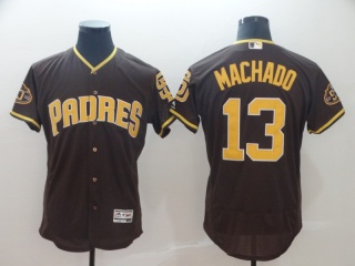 San Diego Padres 13 Manny Machado Cool Base Jersey Brown