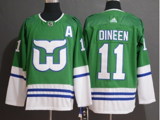 Adidas Hartford Whalers #11 Kevin Dineen Hockey Jersey Green