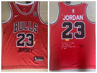 Chicago Bulls 23 Michael Jordan Basketball Jersey Red Classic 1985